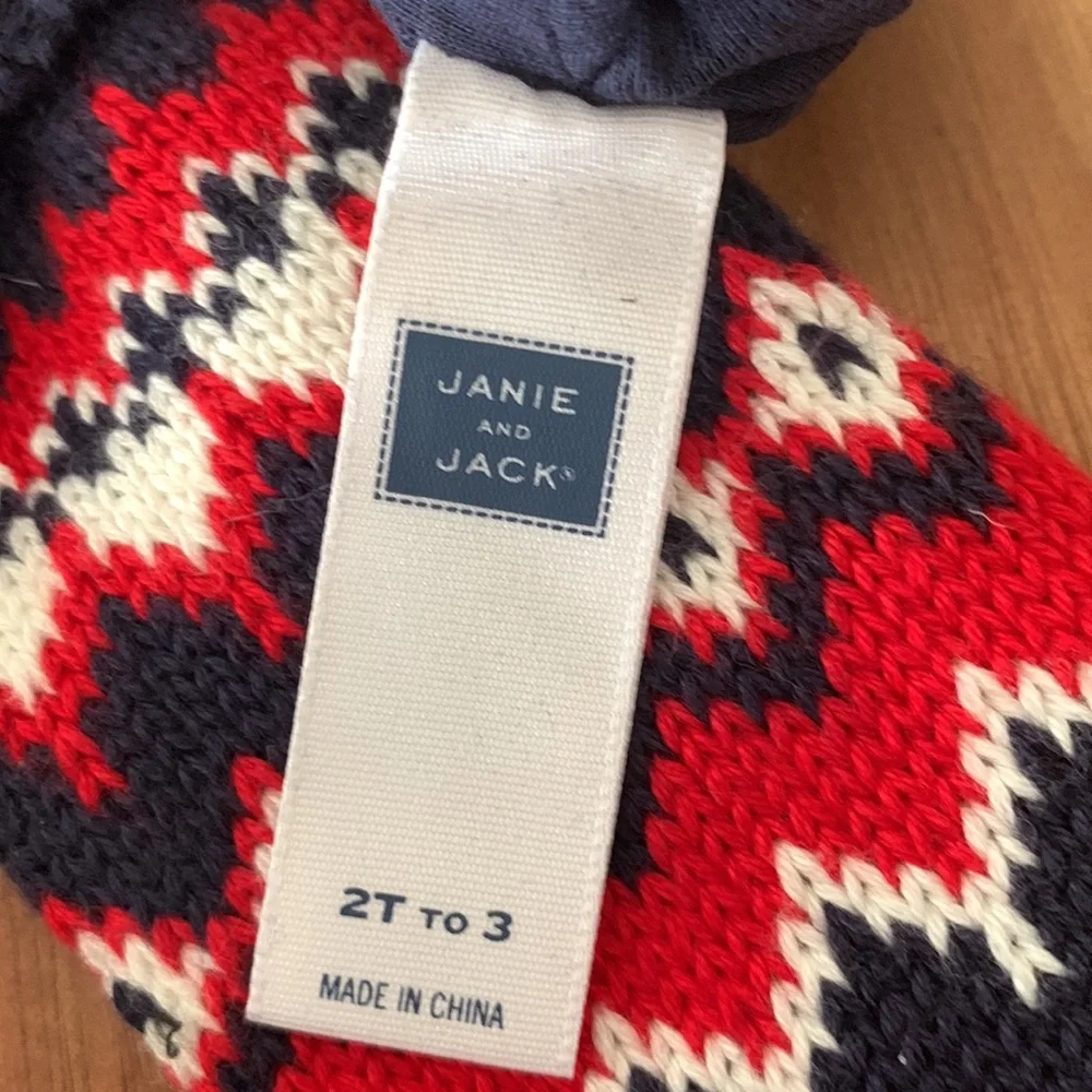 Janie and Jack Multi-Color Mittens Unisex